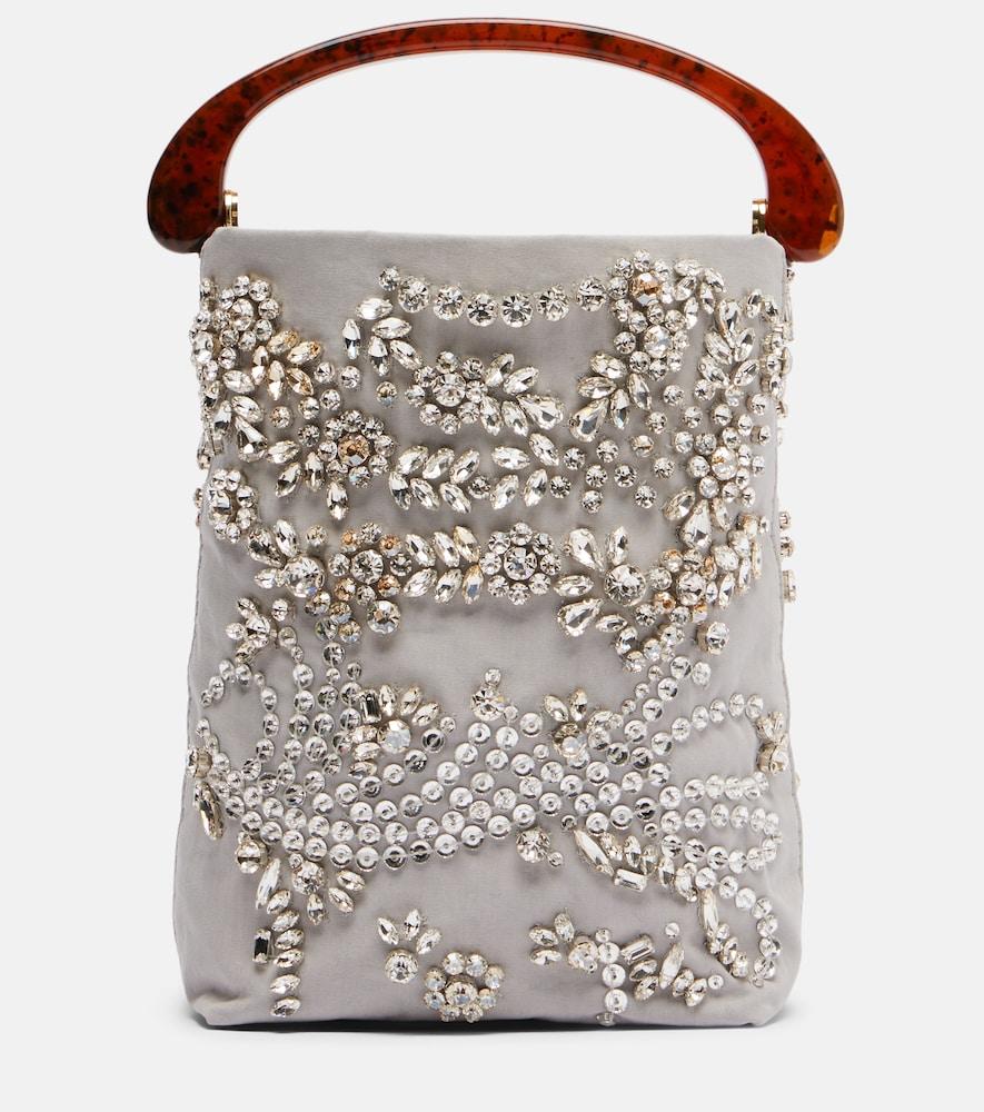 dries van noten micro embellished top