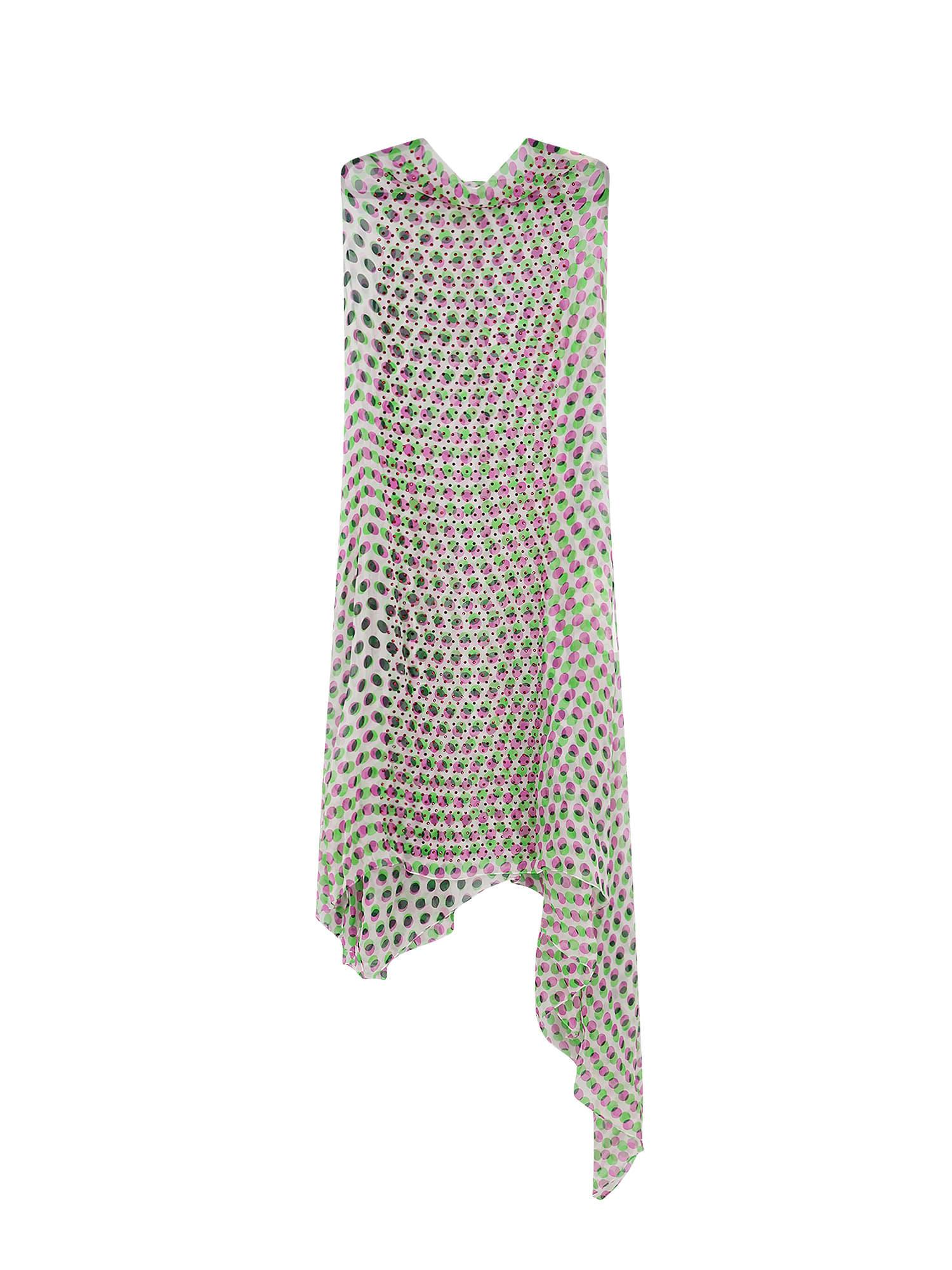 dries van noten multicolor silk dress