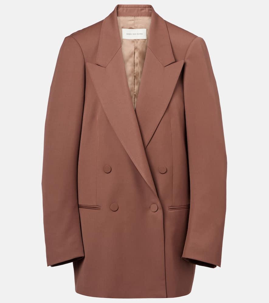 dries van noten oversized wool blazer