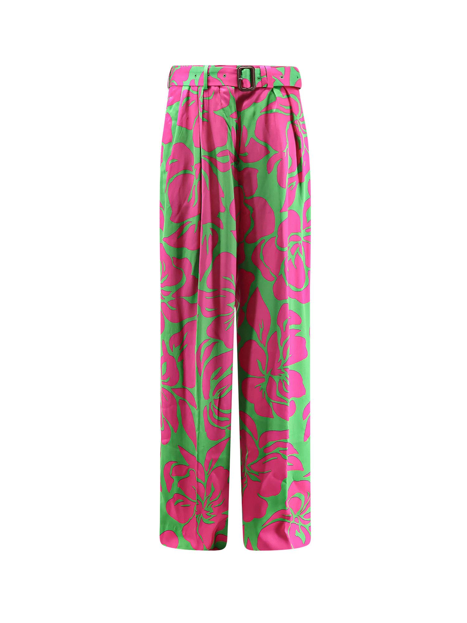 dries van noten peaches bis viscose trousers