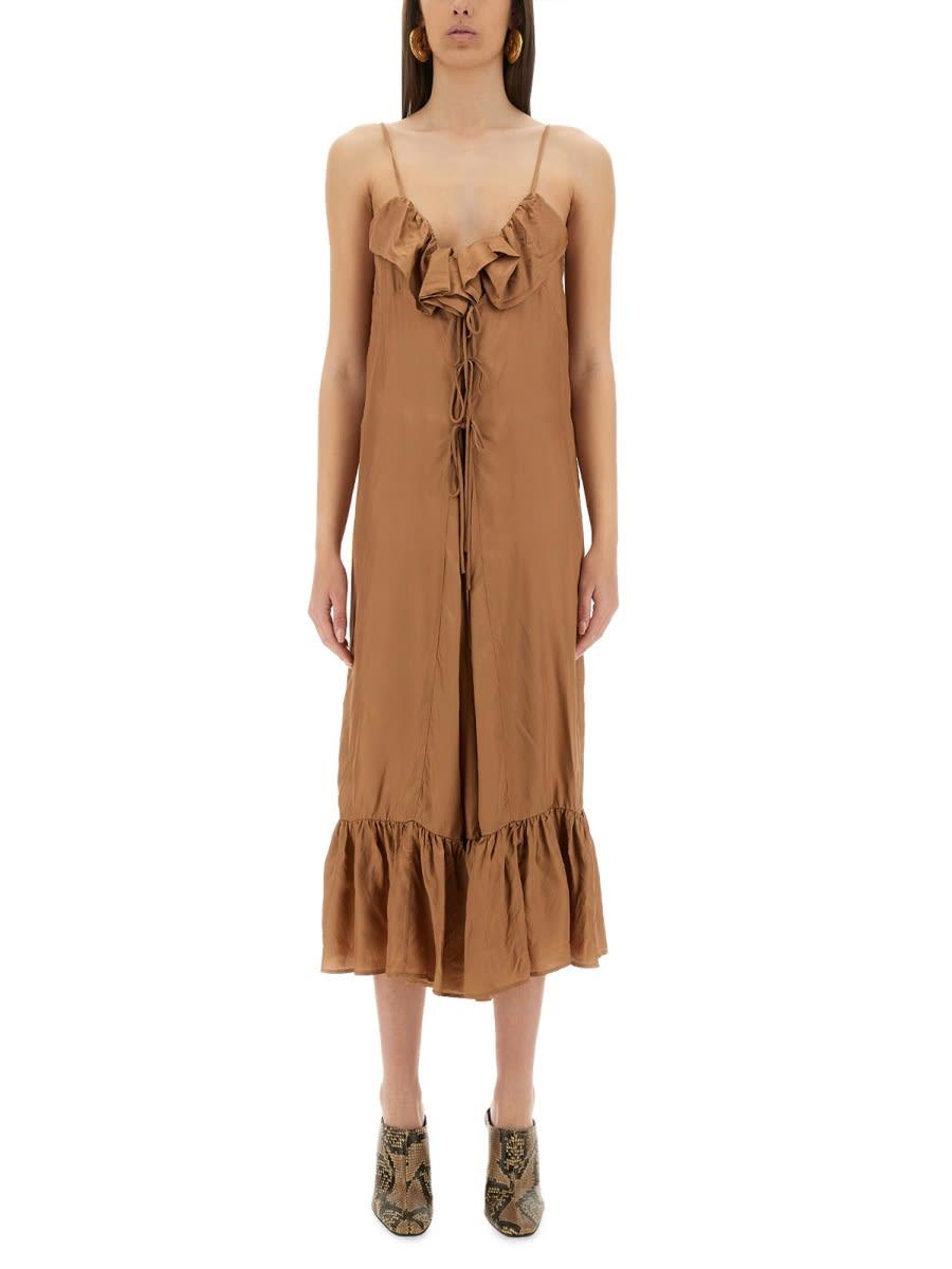 dries van noten petticoat dress with ruffles