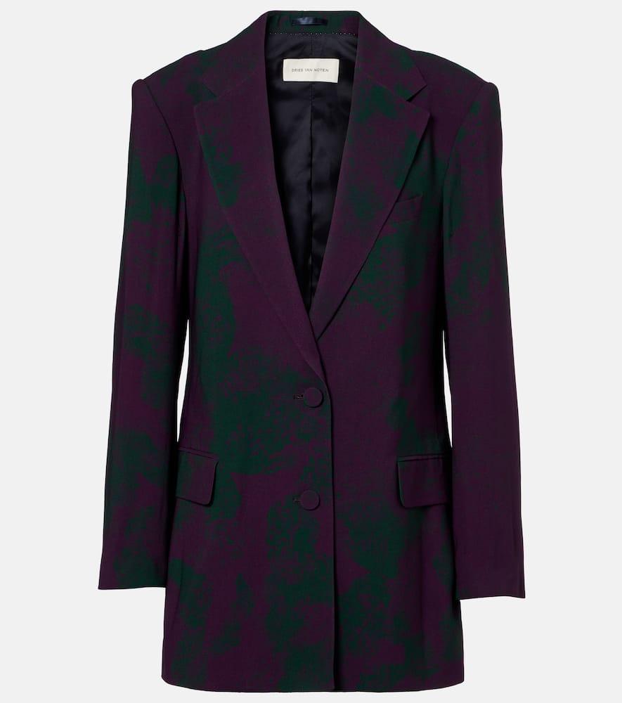 dries van noten printed blazer