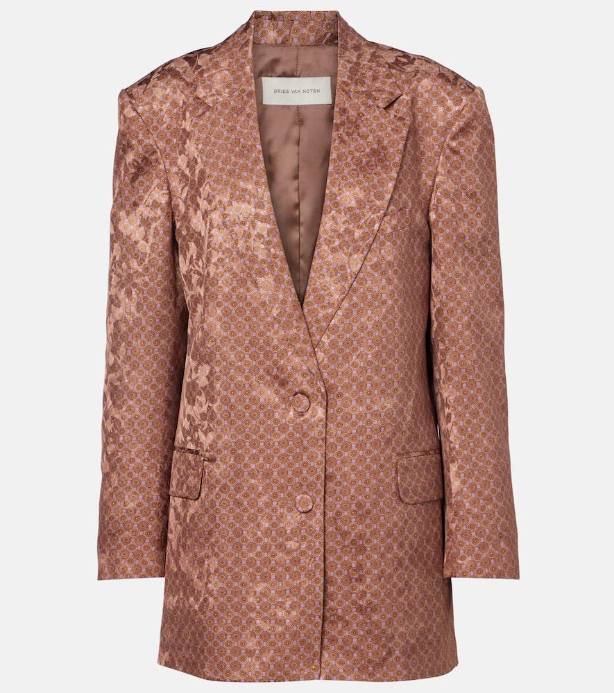 dries van noten printed blazer