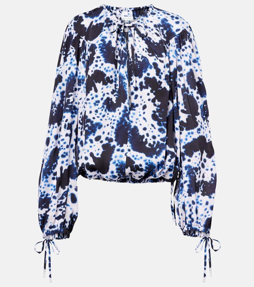 dries van noten printed blouse