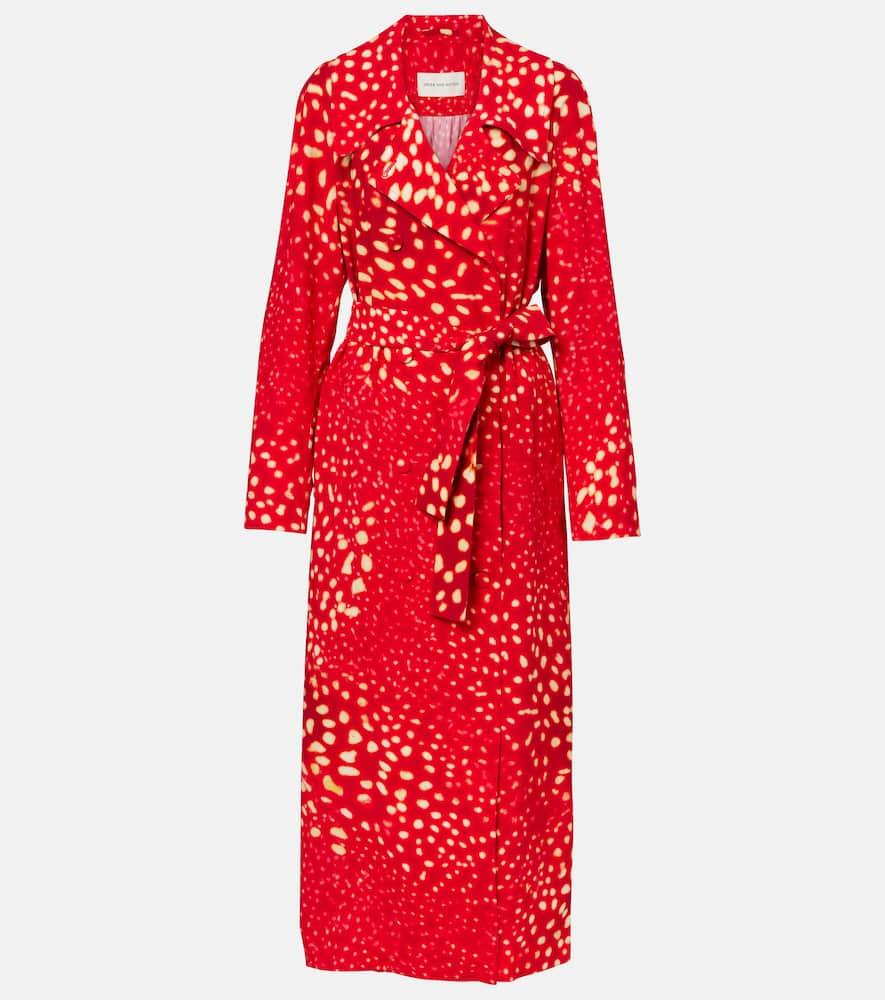dries van noten printed coat