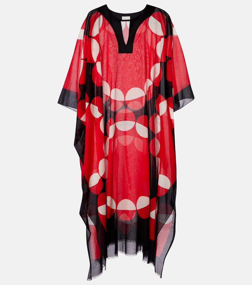 dries van noten printed cotton kaftan