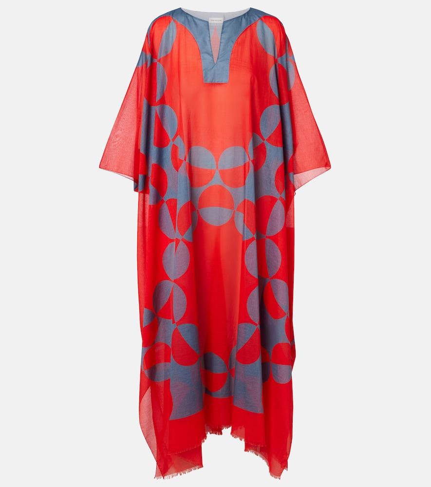 dries van noten printed cotton kaftan