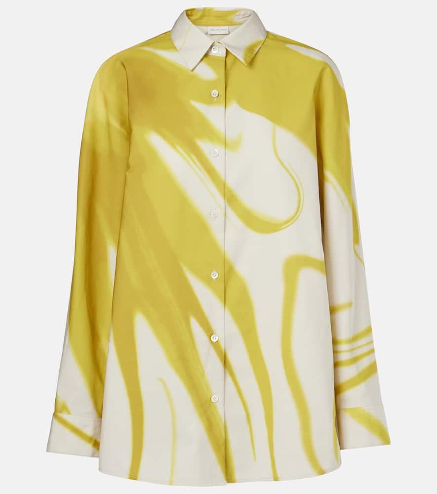 dries van noten printed cotton shirt