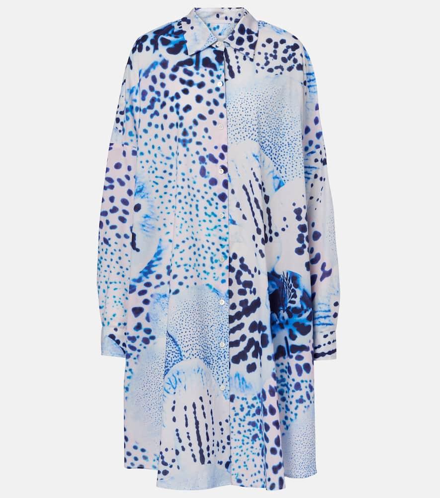 dries van noten printed cotton voile shirt