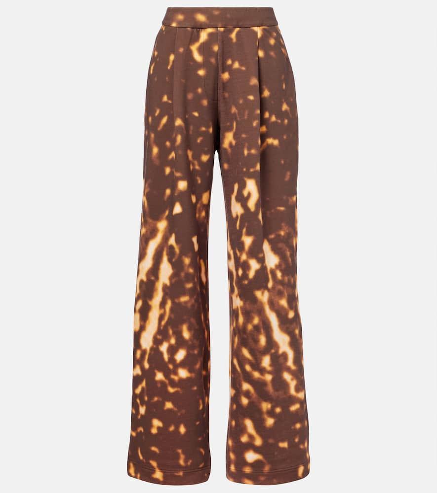 dries van noten printed cotton wide