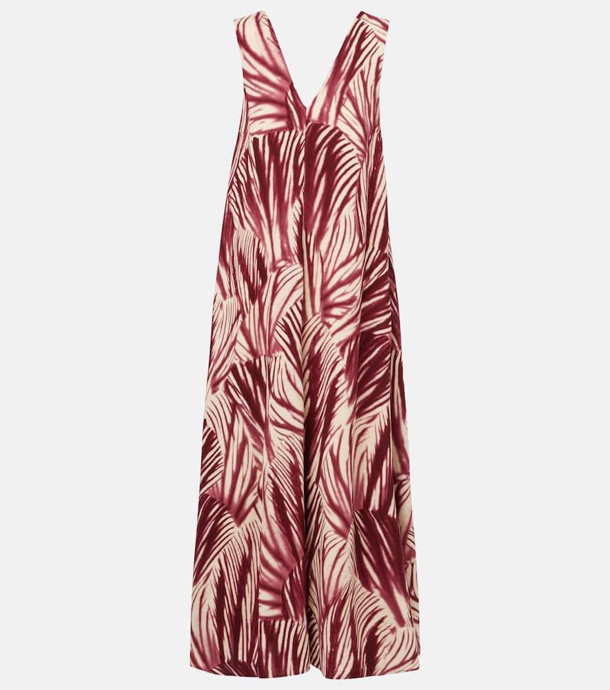 dries van noten printed maxi dress