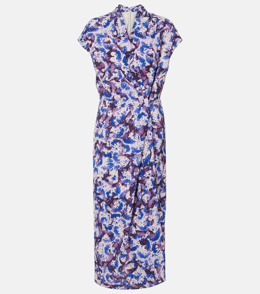 dries van noten printed midi dress