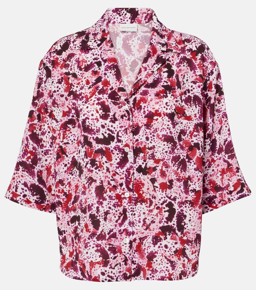 dries van noten printed shirt