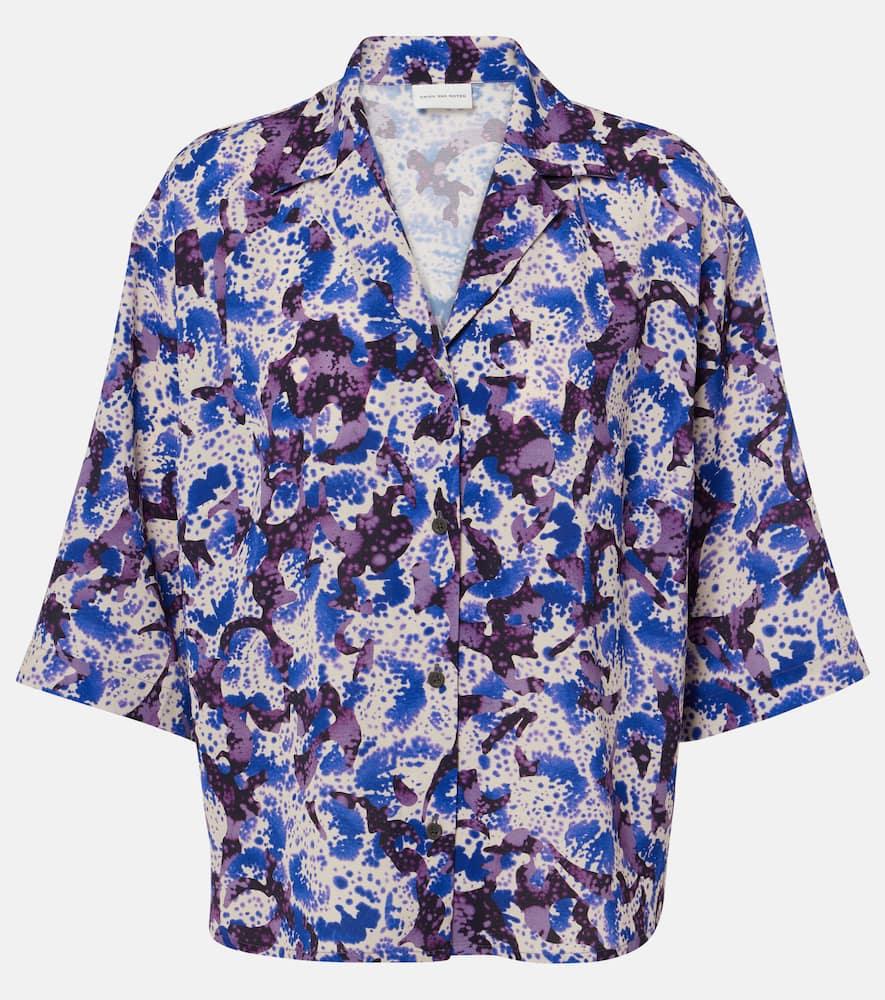 dries van noten printed shirt