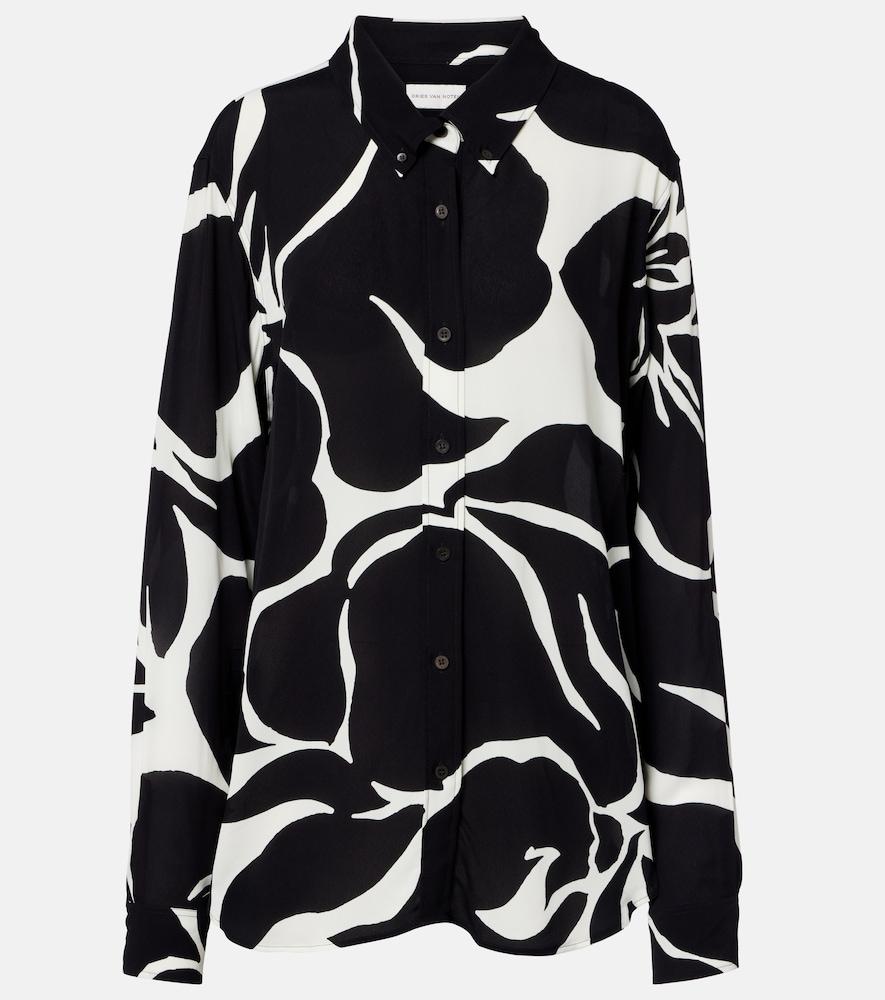 dries van noten printed shirt