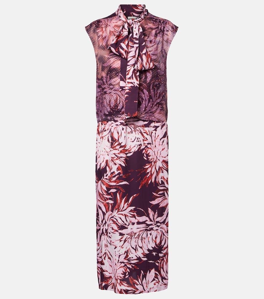 dries van noten printed tie