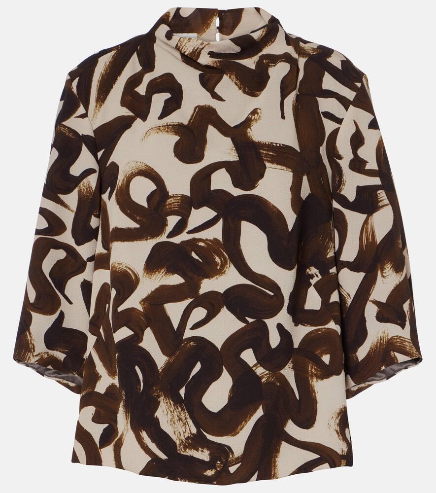 dries van noten printed top