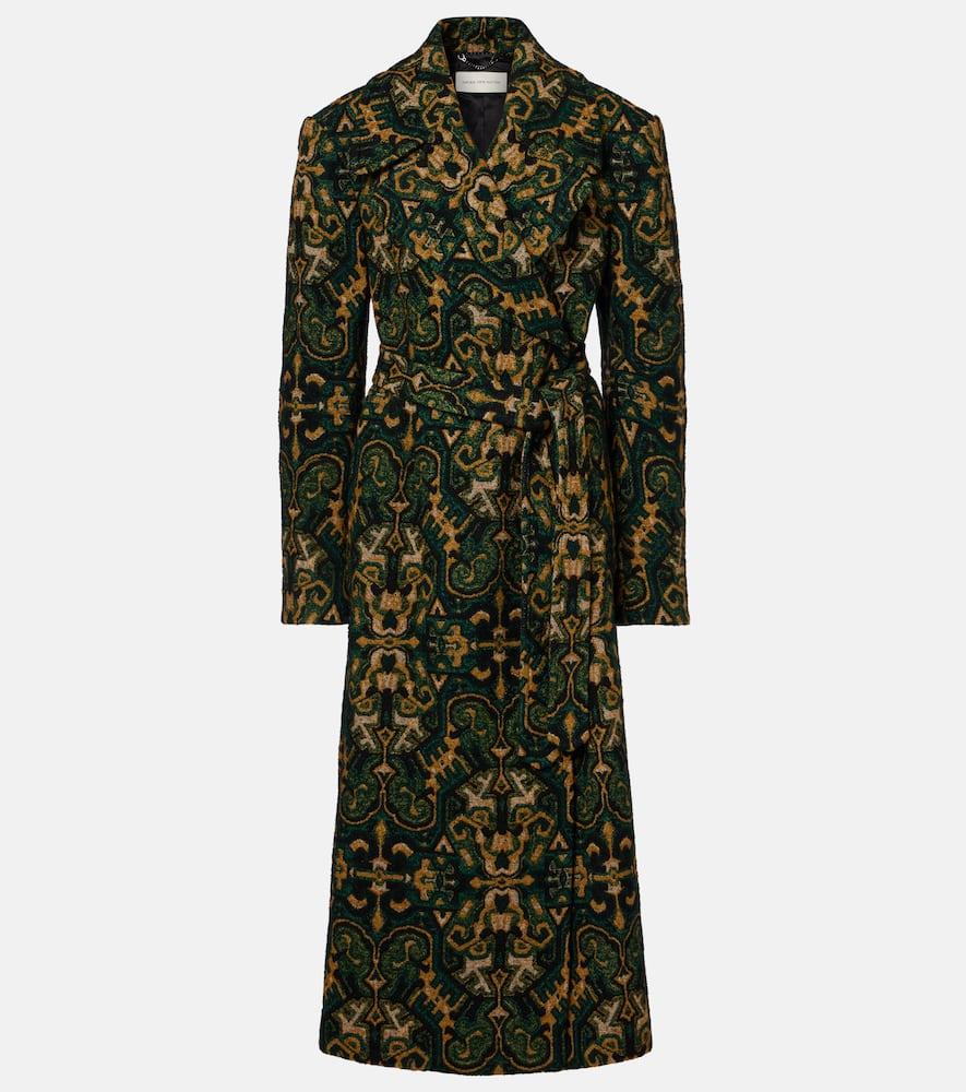 dries van noten rafaella printed coat