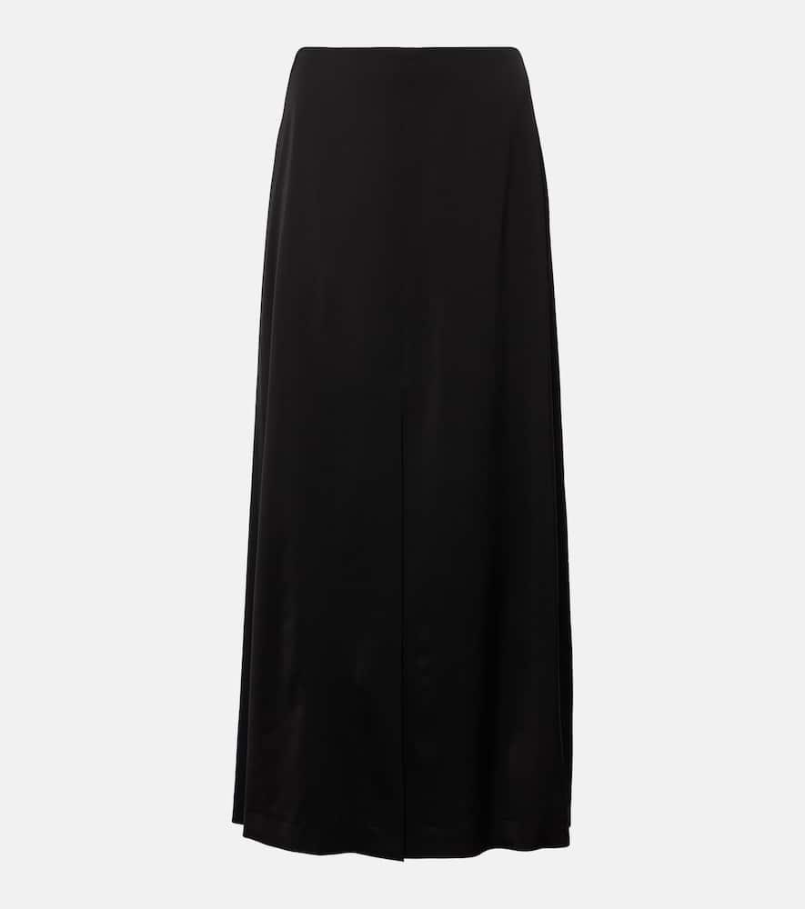dries van noten satin crêpe maxi skirt