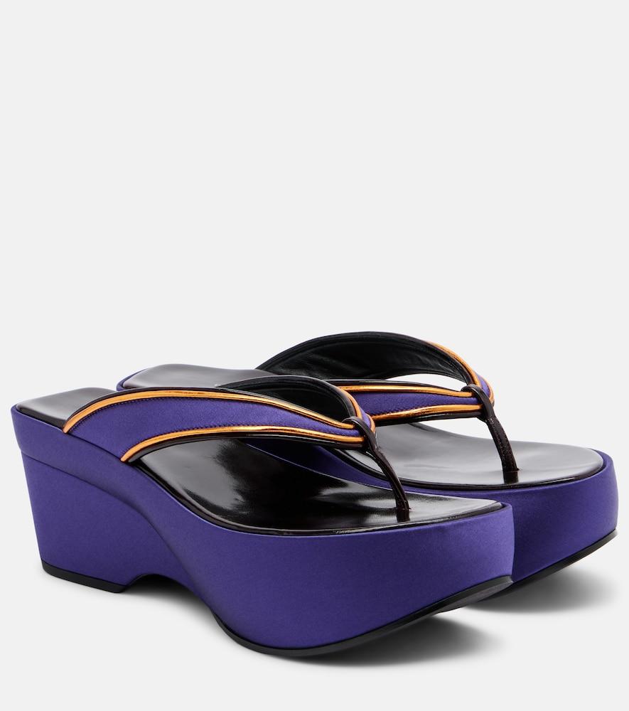 dries van noten satin thong sandals