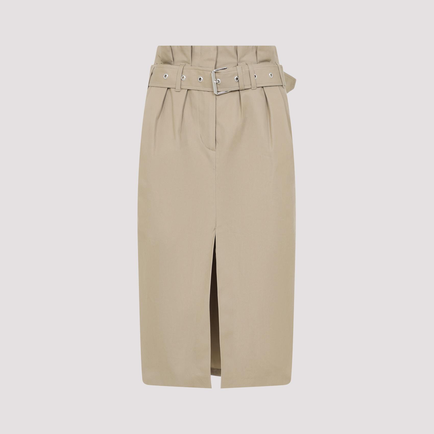 dries van noten seaches skirt nude & neutrals cotton - women