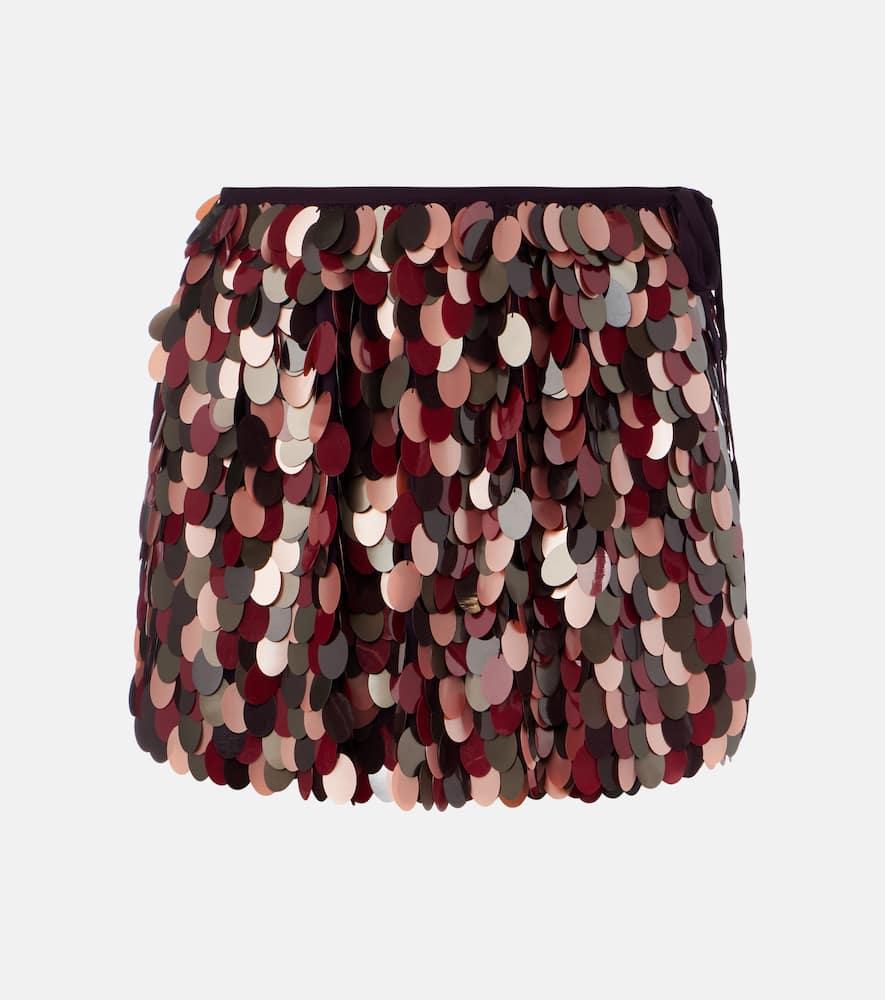 dries van noten sequined miniskirt