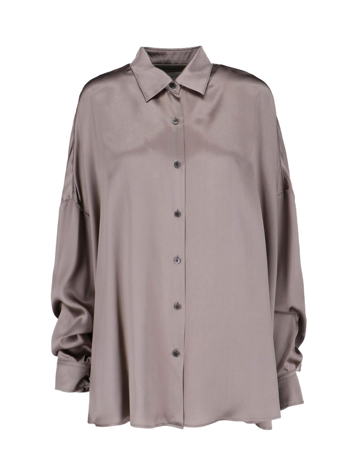 dries van noten shirts beige silk - women