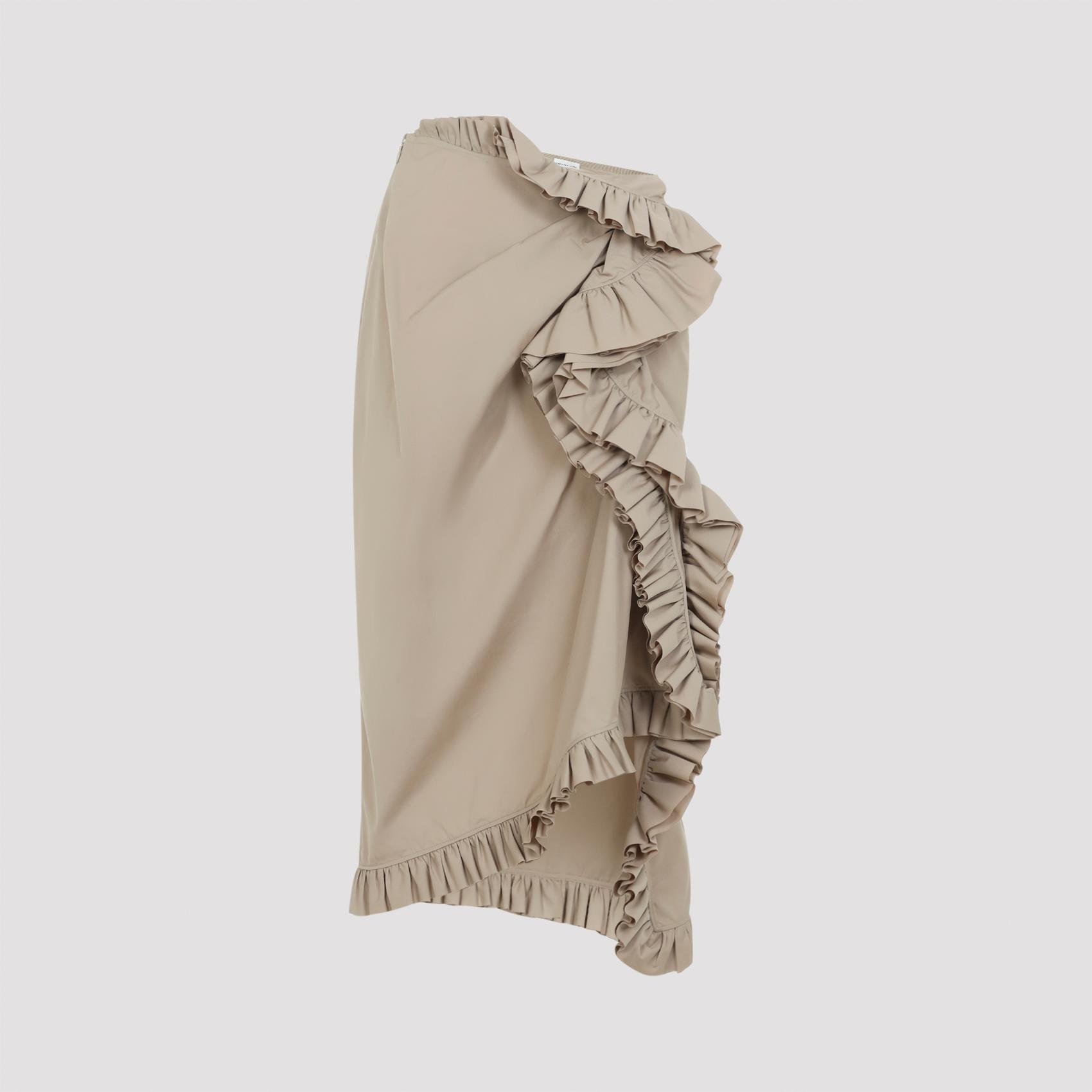 dries van noten sina midi skirt nude & neutrals cotton - women