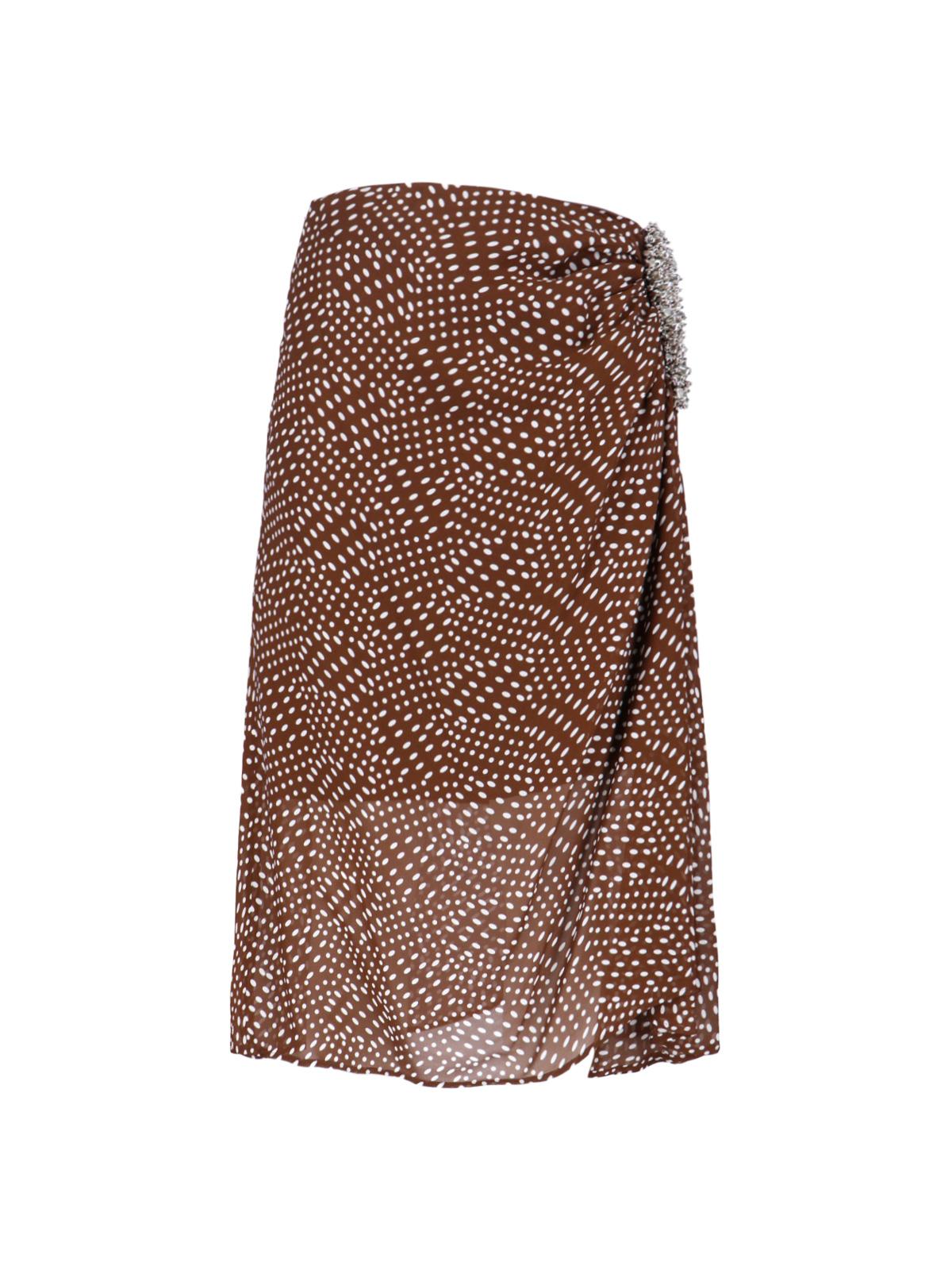dries van noten skirts brown viscose - women