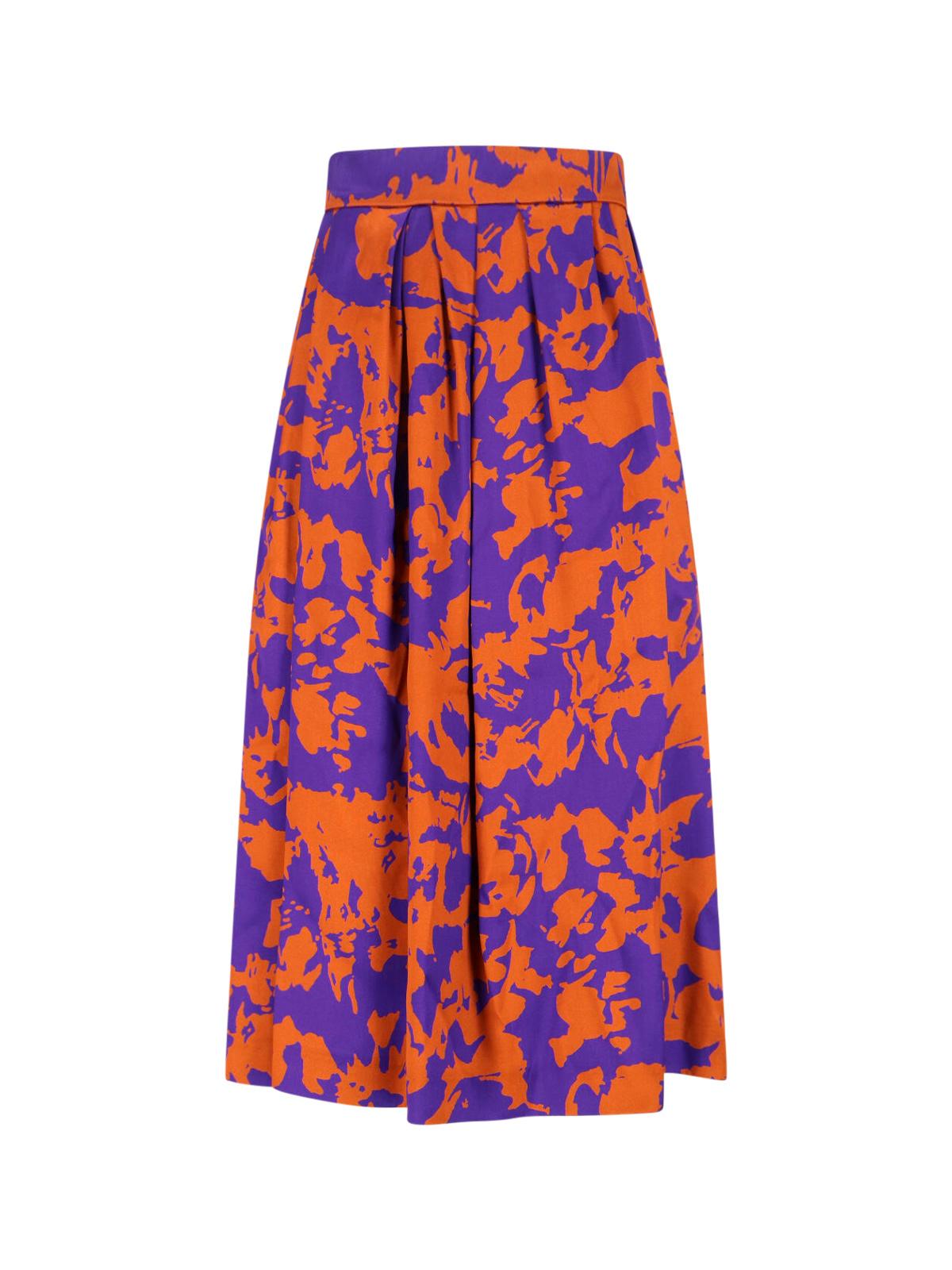 dries van noten skirts orange viscose - women