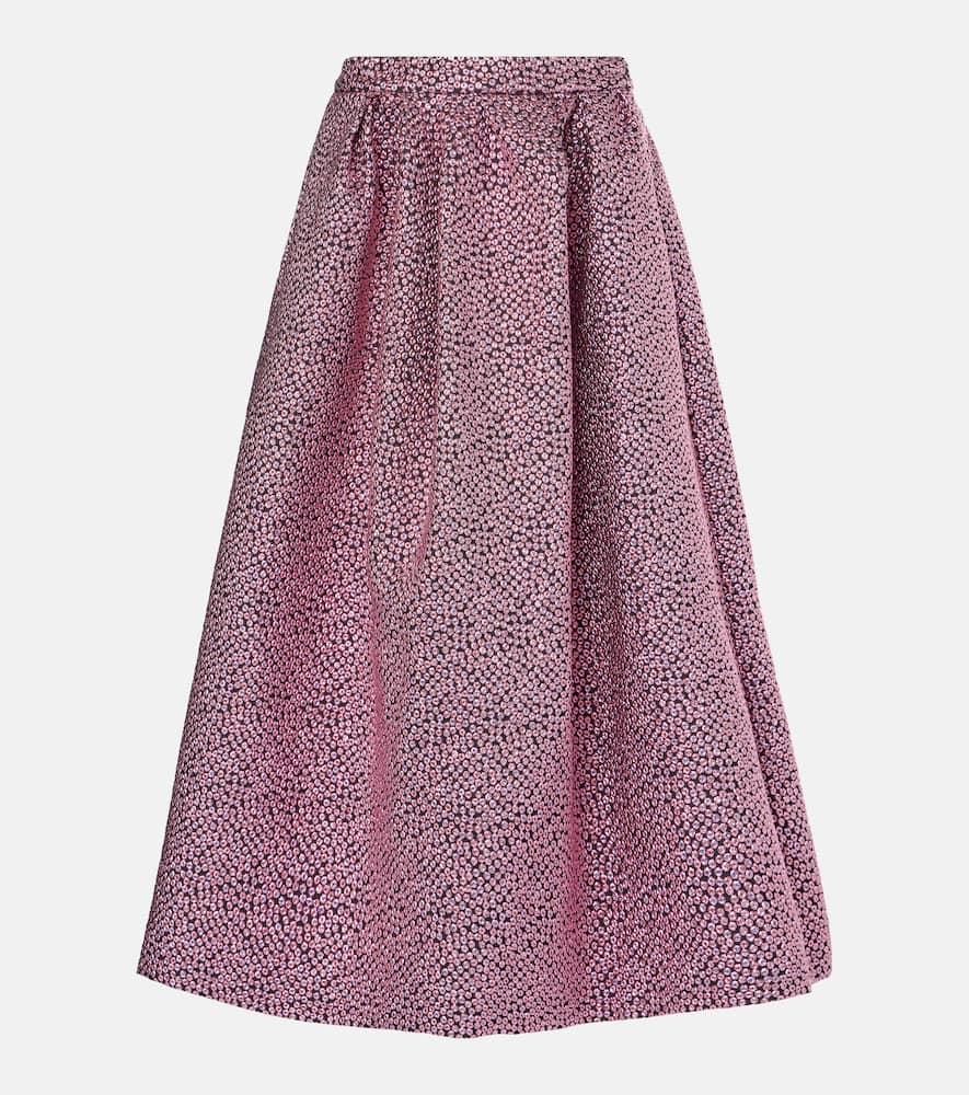 dries van noten soni pleated midi skirt