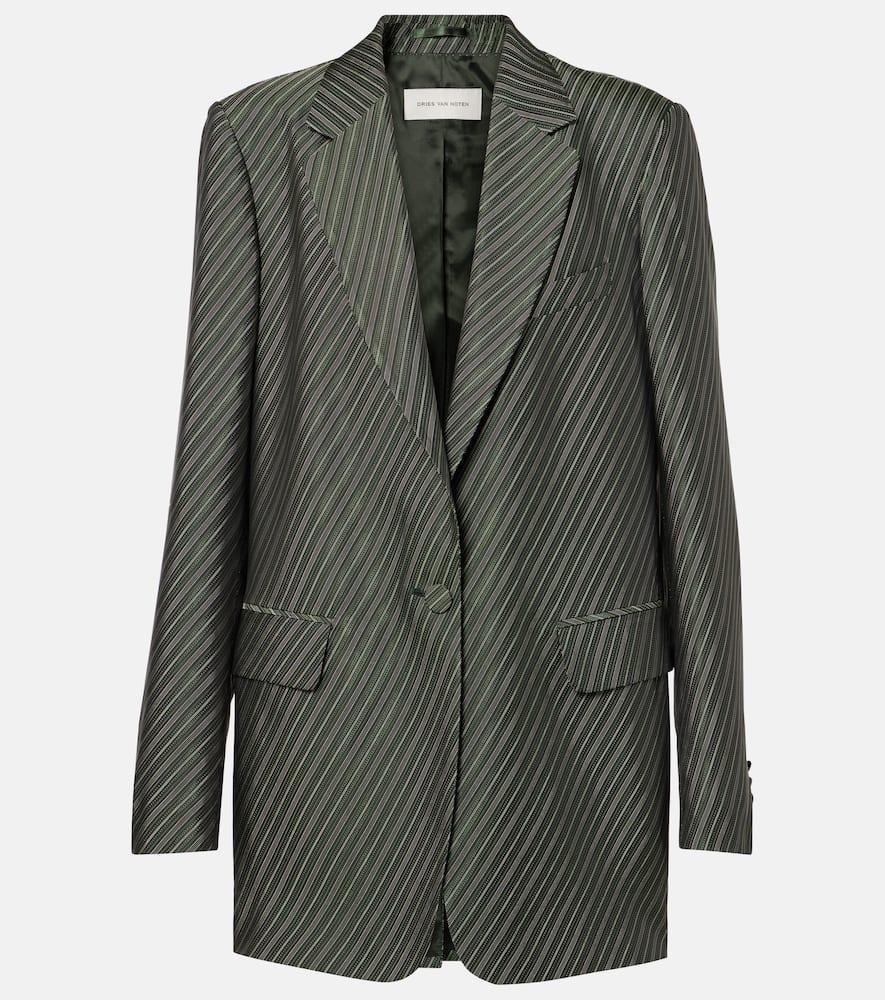 dries van noten striped blazer