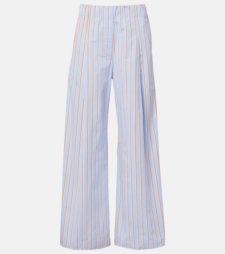 dries van noten striped cotton wide