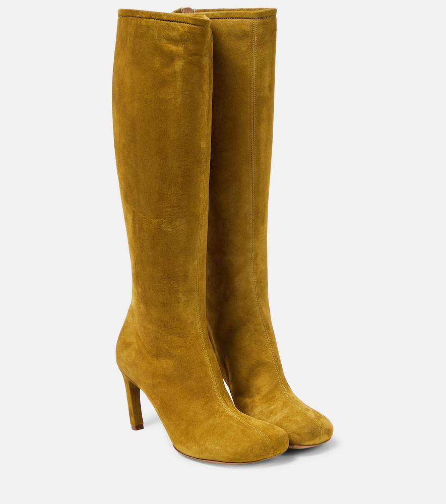 dries van noten suede knee