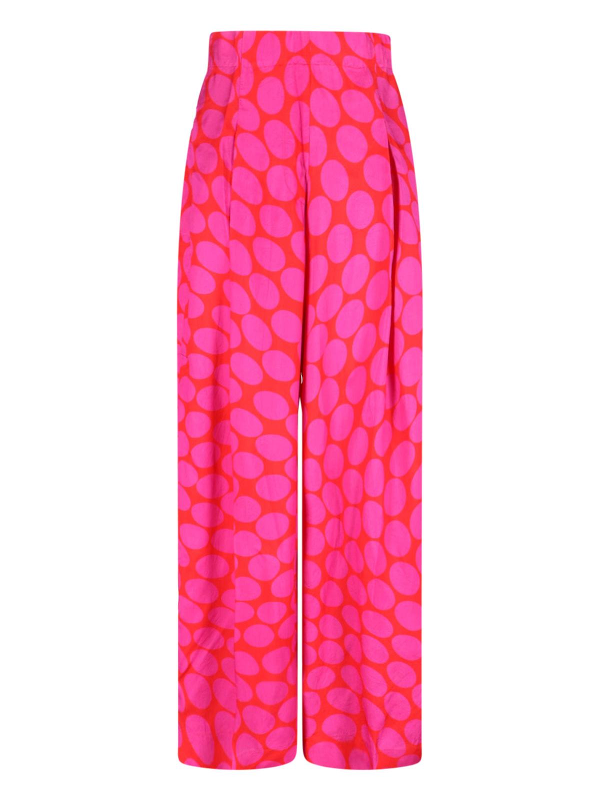 dries van noten trousers pink viscose - women