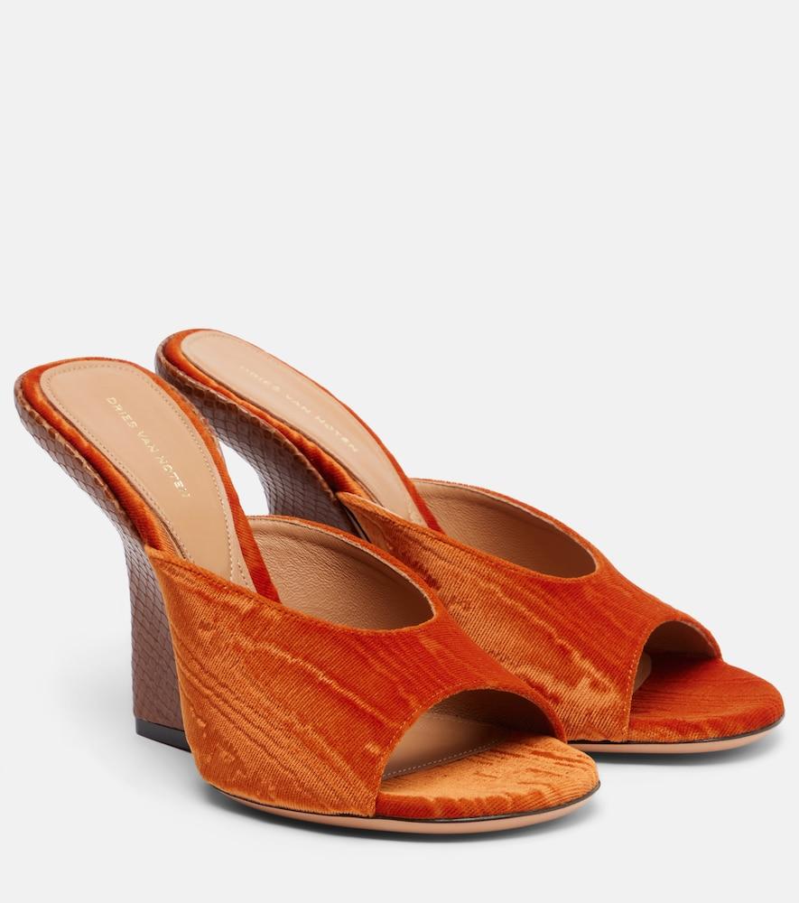 dries van noten velvet mules