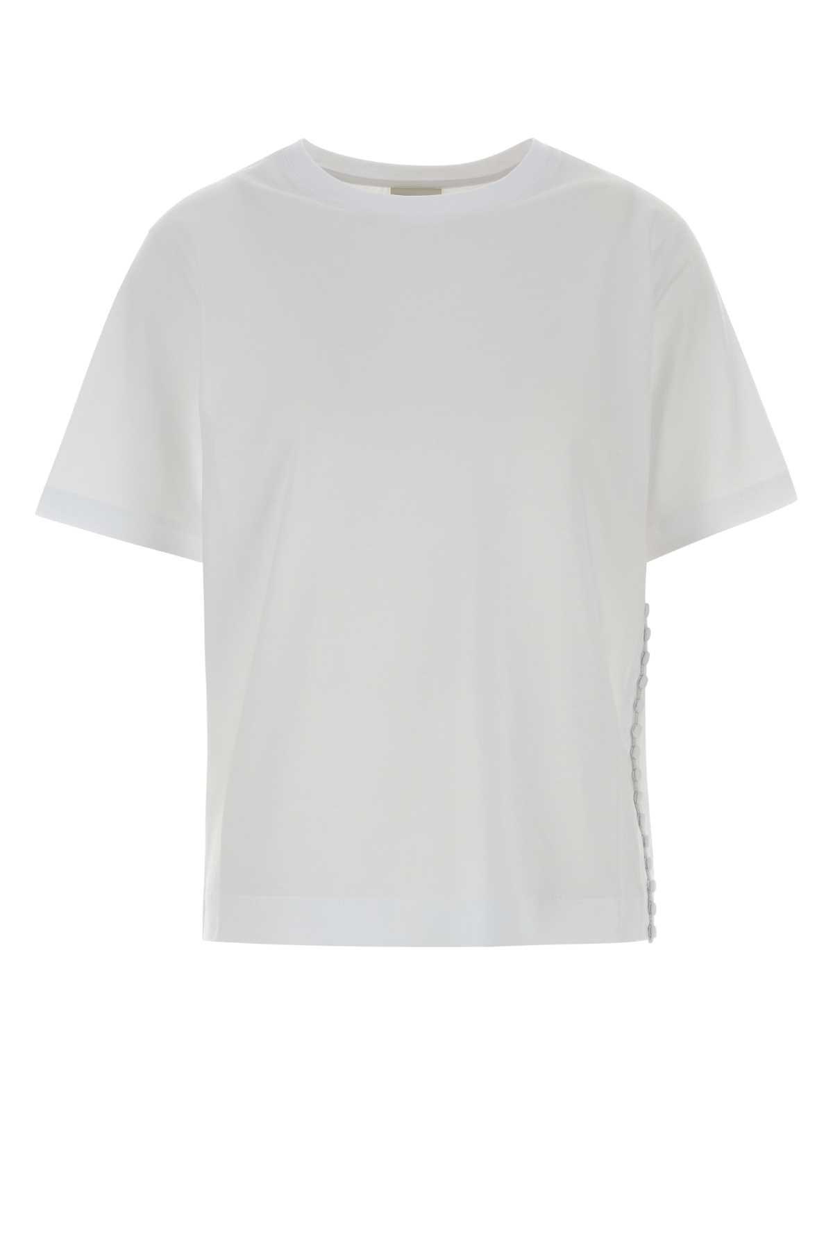 dries van noten white cotton heydu t-shirt