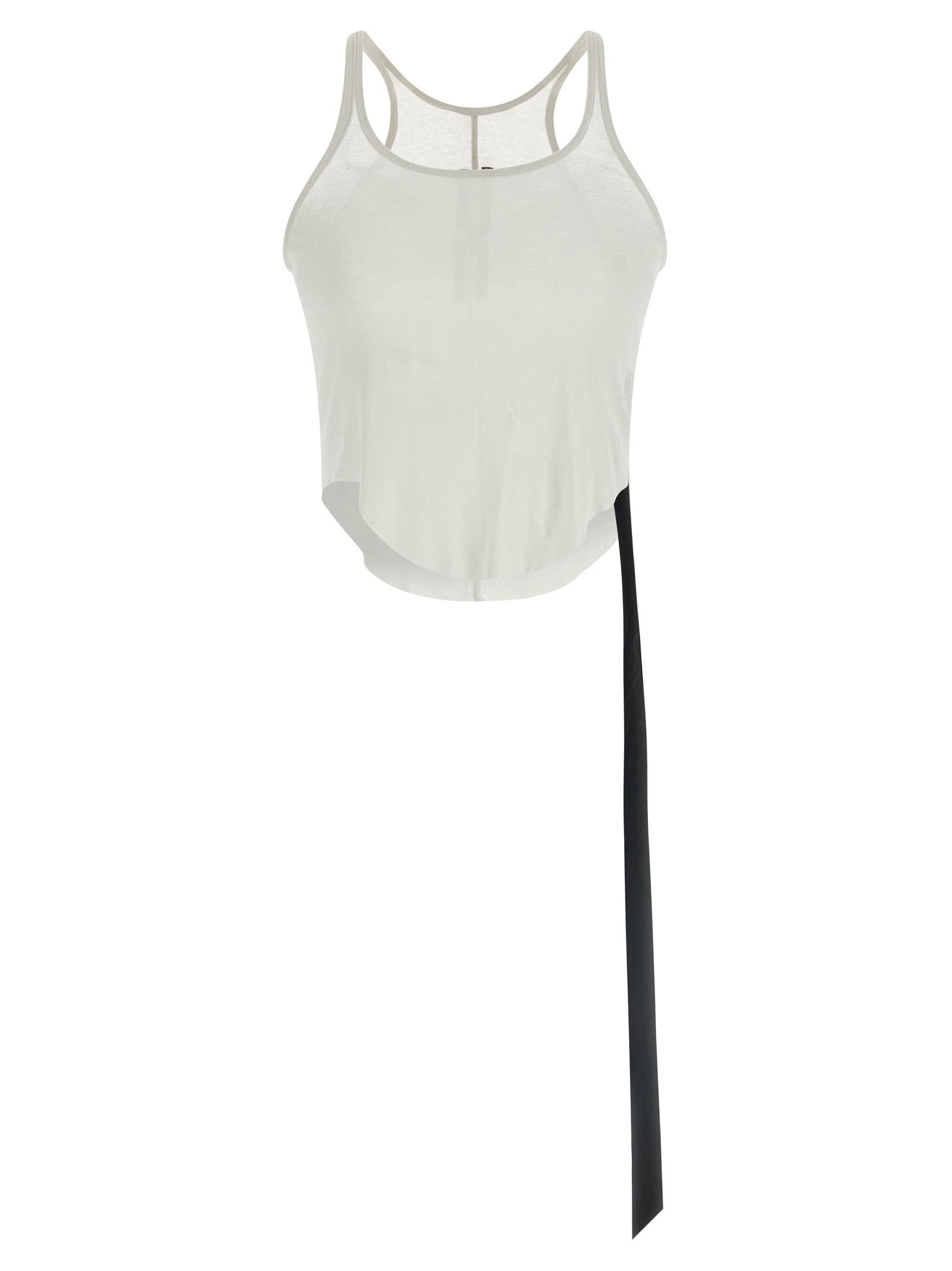 drkshdw basic tank top white cotton tops - women