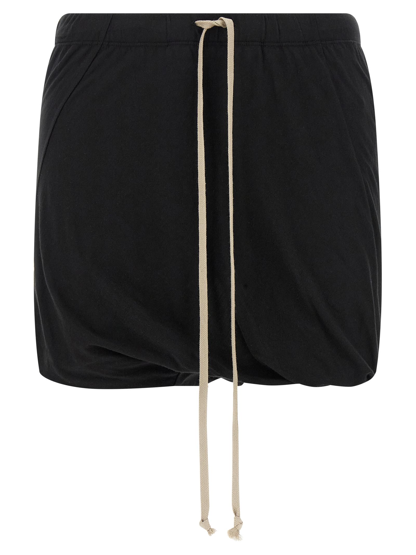 drkshdw buds shorts black cotton bermuda - women