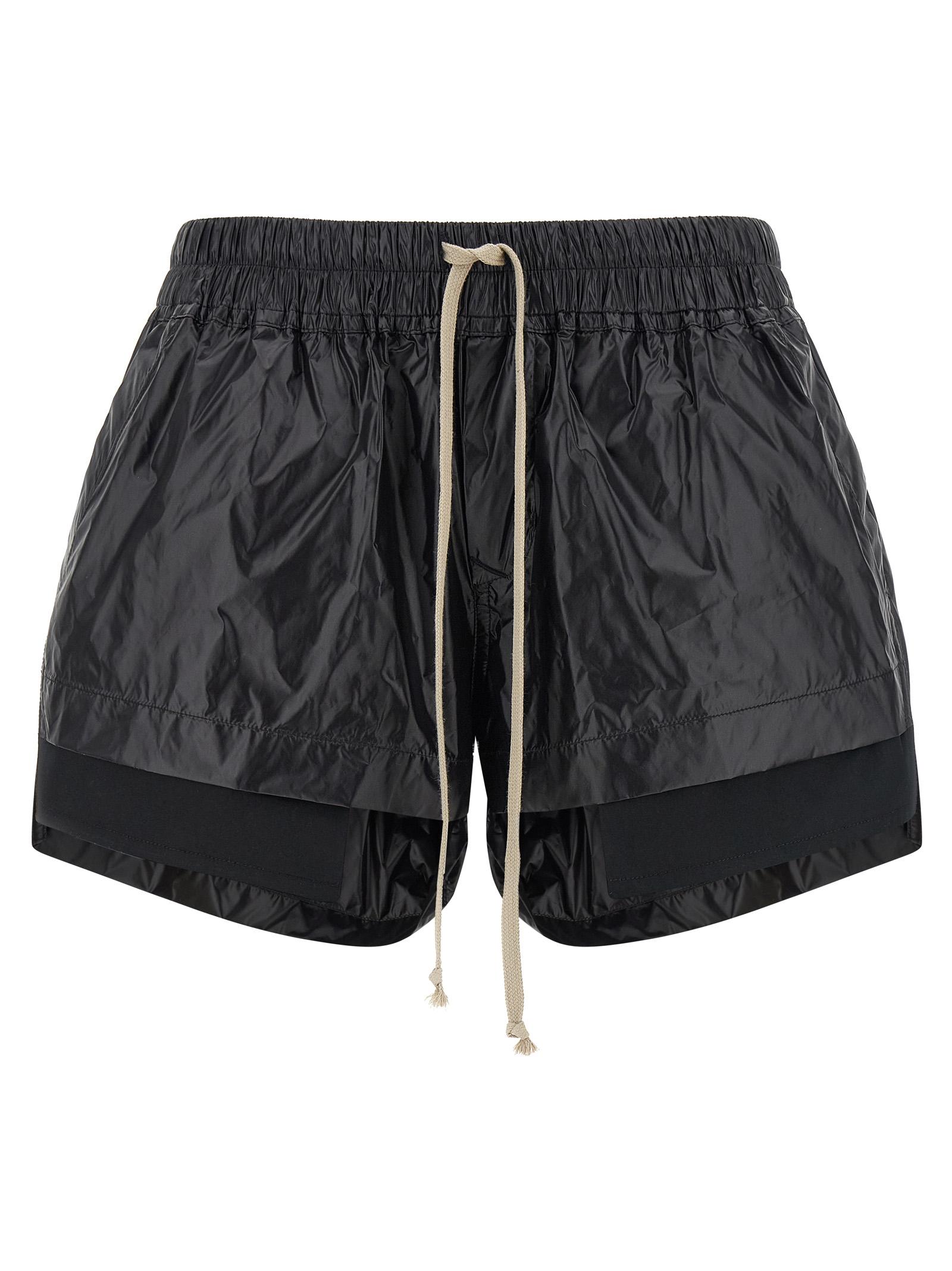drkshdw fog boxers shorts black nylon bermuda - women