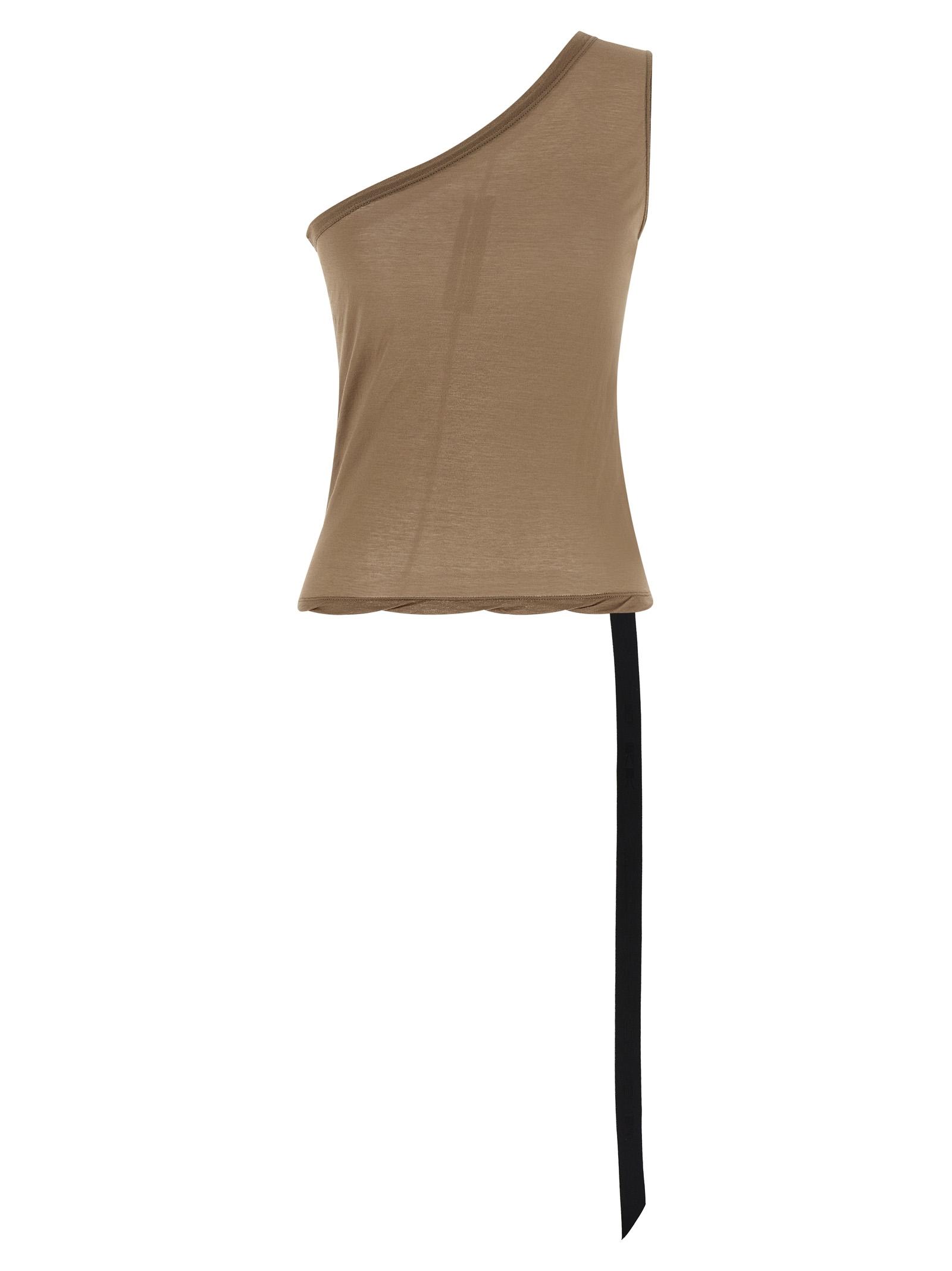 drkshdw ziggy top beige cotton tops - women