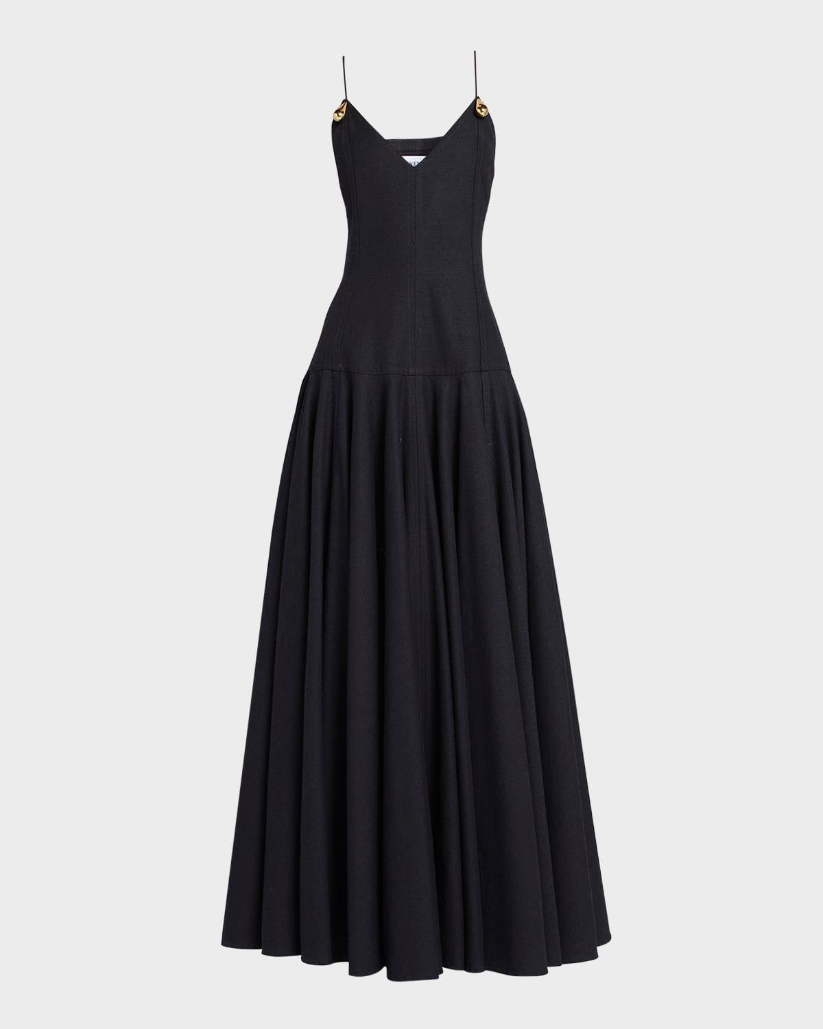 drop a-line cotton dress