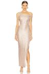 drop shoulder gown