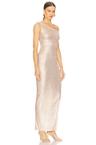 drop shoulder gown