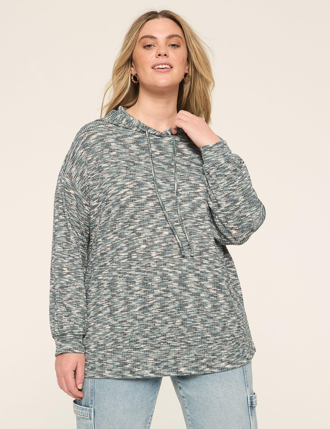 drop-shoulder hoodie sweatshirt