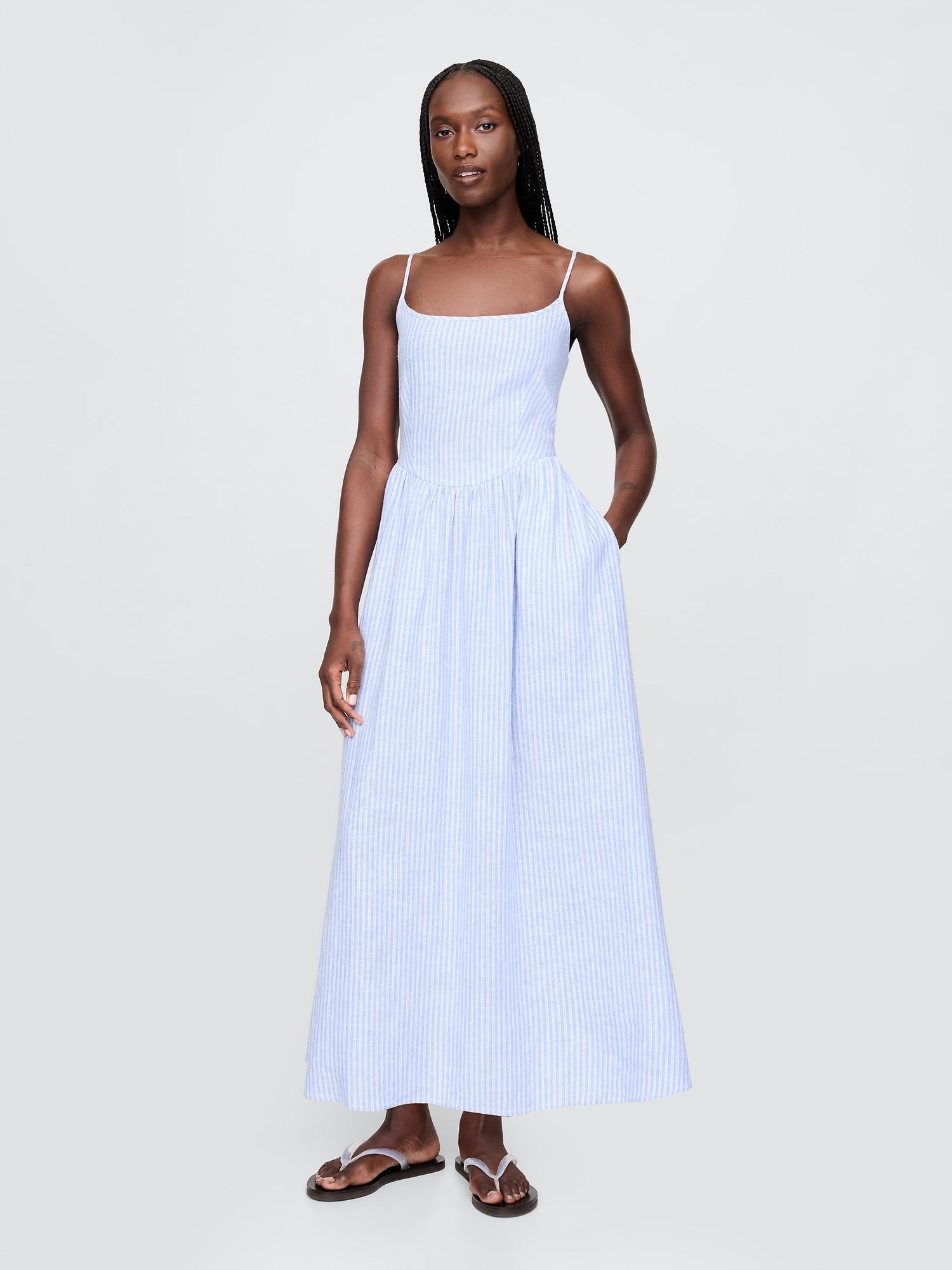 drop-waist maxi dress