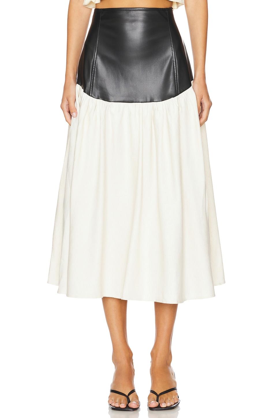 drop waist midi skirt