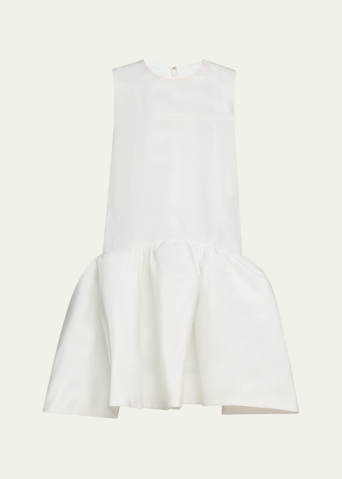 drop-waist moire babydoll dress