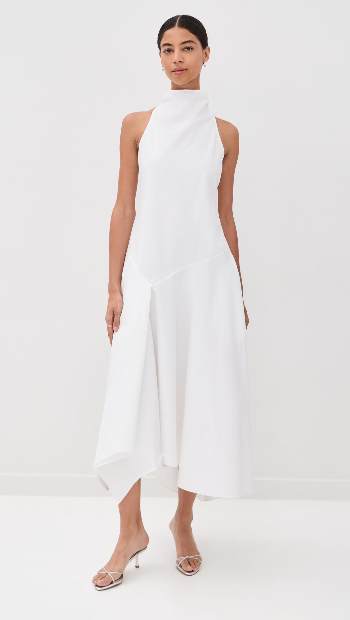 dropped & dramatic dress