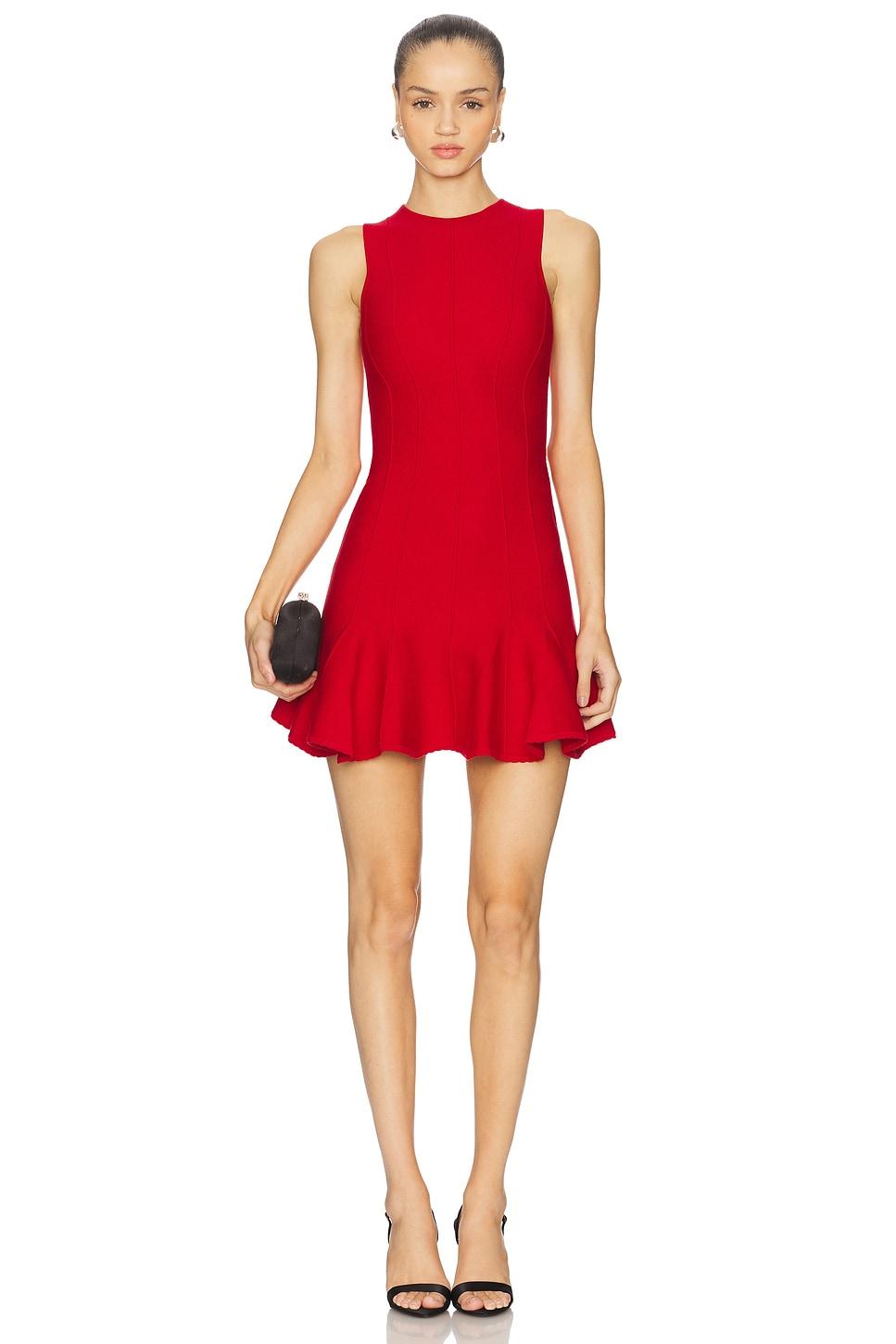 dropped waist knit corset dress